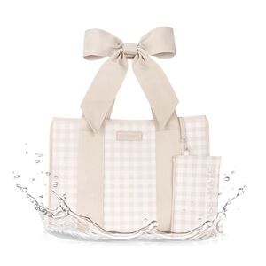 Case-Mate Special Edition Jelly Tote w/ Phone Pouch Latte Gingham